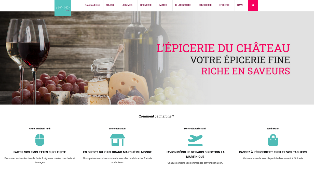 Site E-commerce - L’Épicerie du Chateau